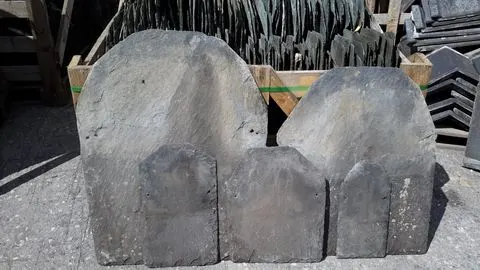 Burlington Slate displayed in the Hunslet yard racks
